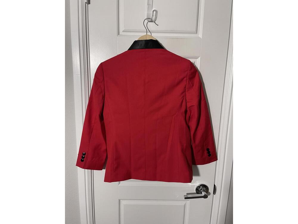 Boys Suits for Kids Size 10 Red Shawl Lapel 2 Pieces K97 - Picture 2 of 4